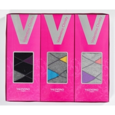 발렌티노 사각 계단 중목숙녀 3족 세트