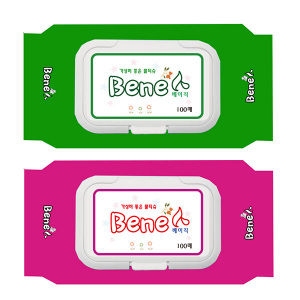 매직 배내인 물티슈100매 / 캡형 리필형 판촉 홍보