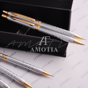 [아모티아] 템플 금속 볼펜+샤프 세트