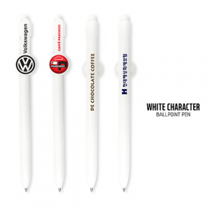 화이트 캐릭터 볼펜 1.0mm