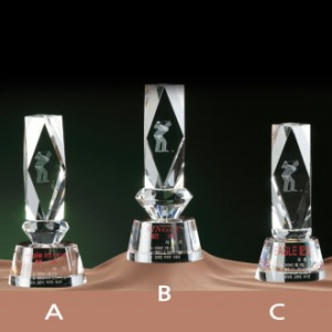 화이트 크리스탈 트로피AB Cst979-7, 8, 9