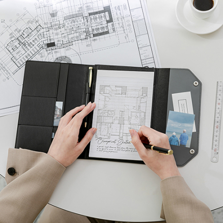 레더A5 메모패드 날개형 + 볼펜세트 #4