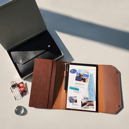 레더A5 메모패드 날개형 + 볼펜세트 #7