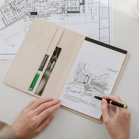 레더A5 메모패드 기본형 메모 패드 + 줄노트 #4