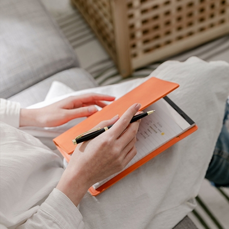 레더A5 메모패드 기본형 메모 패드 + 줄노트 #5