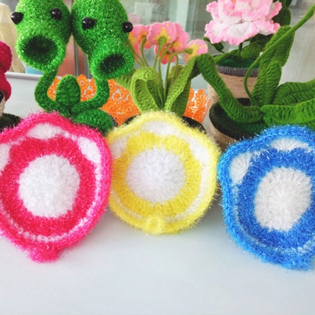 플라워 아크릴 수세미 #2