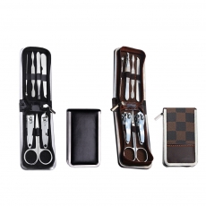 가죽 지퍼형 손톱깎이 7종 세트