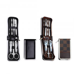 가죽 지퍼형 손톱깎이 7종 세트