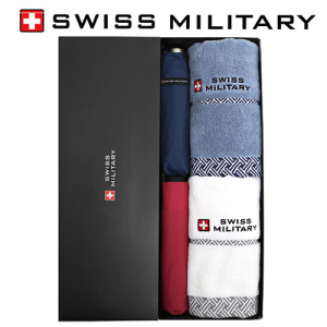 스위스밀리터리 3단 수동 솔리드 우산 + 모던 스키니 우산 + 160g 타올 2P 세트