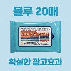 블루 20매 물티슈