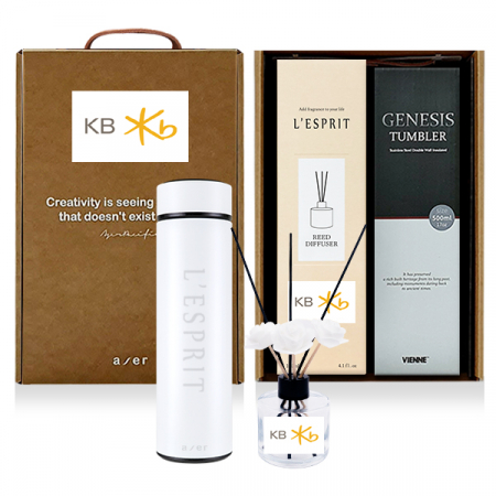 레스쁘리 고급 디퓨저 세트 G (디퓨저 (120ml) + 제네시스 텀블러 500ml) #3