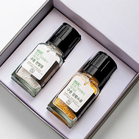 제대로 구운 최상급 소금 글라인더 매직 사각 170ml 베이직 2조세트 #2