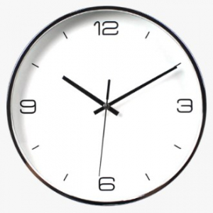 해오름 크롬 벽시계 260