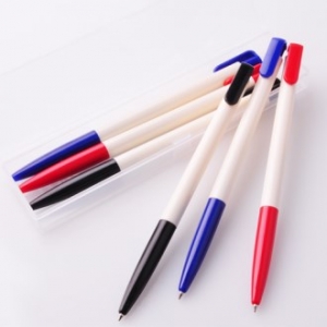 오피스 노크펜 투명케이스 3P세트