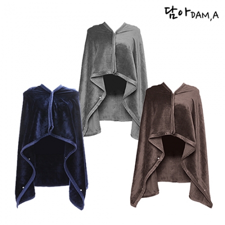 파스텔 베이직 똑딱이 망토 담요 #2