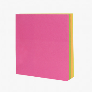 큐브형 형광 4색 점착메모지 160매 70*76mm (HS-70-04)