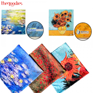 내맘대로인쇄하는 명화 꽃 손수건 60cm