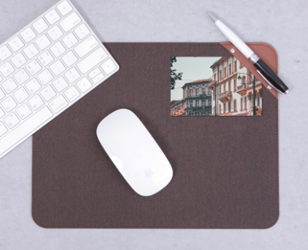 가죽 포인트 마우스패드 // 국내제작