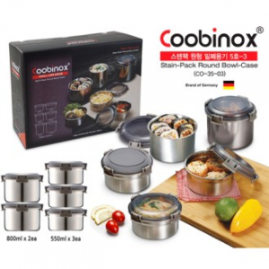 [쿠비녹스] 스텐팩 밀폐용기 5호-3 (CO-35-03)