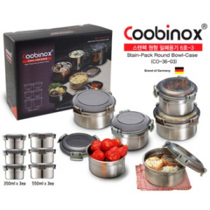 [쿠비녹스] 스텐팩 밀폐용기 6호-3 (CO-36-03)