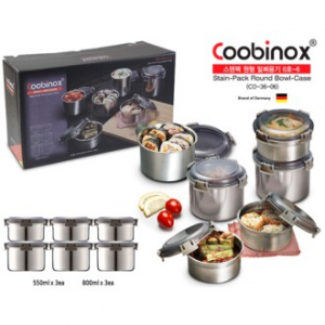 [쿠비녹스] 스텐팩 밀폐용기 6호-6 (CO-36-06)