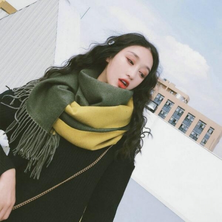 겨울 가을용 롱머플러 목도리 투톤머플러 #3