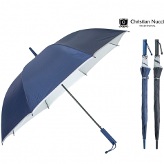 크리스찬누찌 무지 실버 FRP 장자동 우산