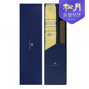 송월 카운테스마라 센치 40 타올 + 2단 완벽 무지우산 2p 세트