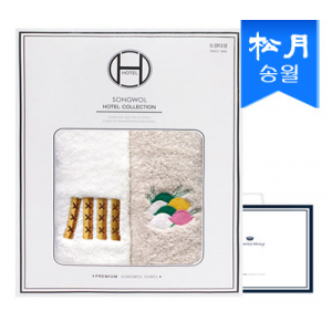 [송월타올]명절 놀이 타올 2매 선물세트 + 쇼핑백 s