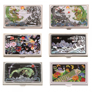 외국인선물  용호도 자개 명함케이스