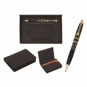 훈민정음 볼펜  천연 소가죽 콤비 명함지갑