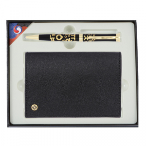 한글 금장 볼펜 클래식 가죽 여권지갑 상사선물