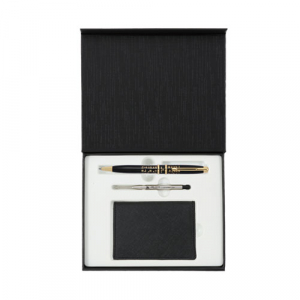 훈민정음 볼펜+리필심+사피아노 소가죽 명함지갑