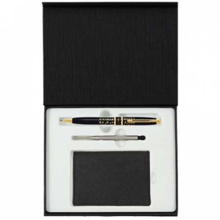 훈민정음 볼펜+리필심+사피아노 소가죽 명함지갑