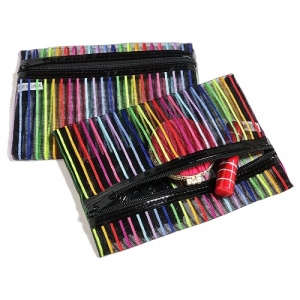 레인보우 컬러 메쉬 파우치 [PH037]