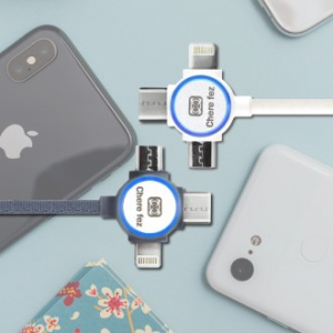 세르페즈 LED 3in1 멀티 QC3.0 케이블