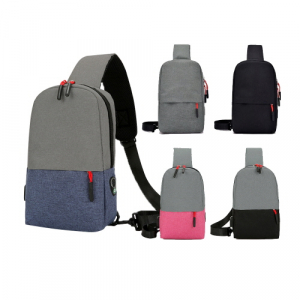 모던 투톤 슬링백 18*28*7cm