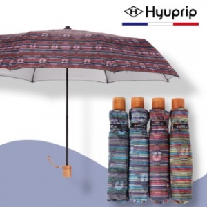 협립 3단 멀티 원목손 수동 우산