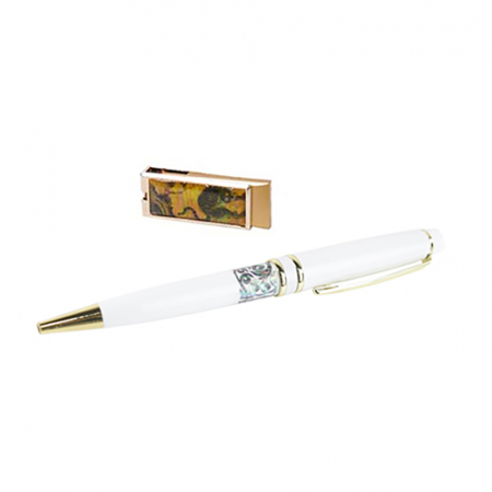 USB 금장 볼펜 2종 세트 백 송하맹호도 외 7종 #2
