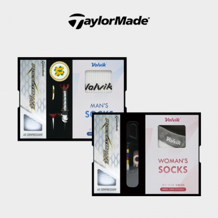 테일러메이드 로켓볼즈 소프트 3구 볼마커 / 기능성티 볼빅 양말세트 #3