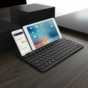 뉴플러스 엔틱 유무선 7컬러 백라이트 거치형 블루투스 키보드 JTK206