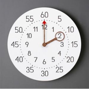 포레스코 돋보기 교육용 무소음 벽시계