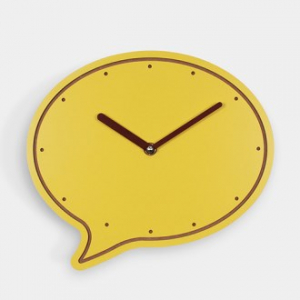 프레스코 말풍선 무소음 벽시계