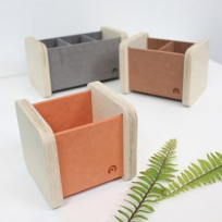 자작나무 큐브 필통 소형