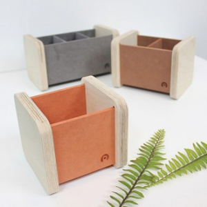 자작나무 큐브 필통 소형