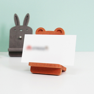 포레스코 미니 자석 카드홀더 곰 명함꽂이