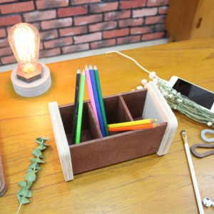 자작나무 큐브 필통 대형