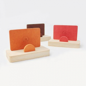 자작나무 기본 원목 명함꽂이