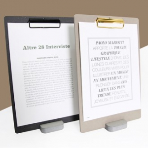 에코 골드 클립 보드 메뉴판 A4, 대형