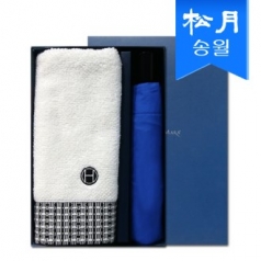 송월  우산 선물세트 (톤1 + SW 3단 컬러무지1) + 쇼핑백 s